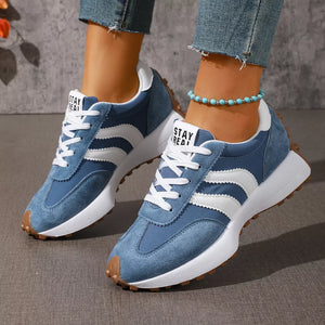 Lace Up Round Toe Sneakers in Red, view 22