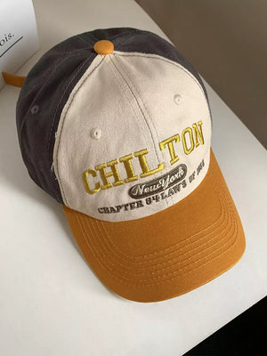 Embroidered Baseball Cap in Black