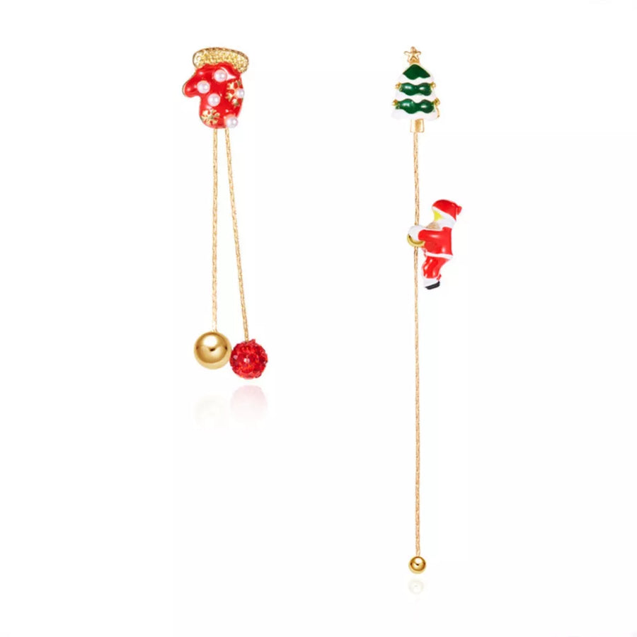 white earrings with long and post-back