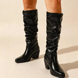 PU Leather,Polyester,Rubber Imported Size &amp boots in Black with relaxed silhouette