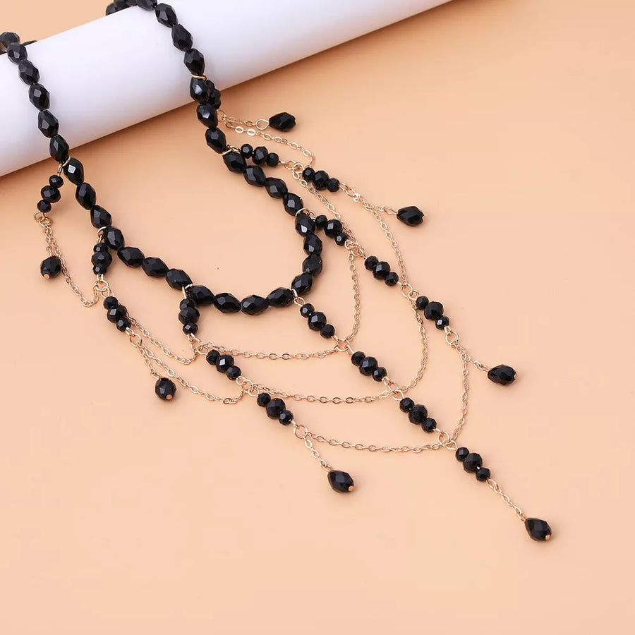 Beaded Choker Necklace With 18k Gold option 5