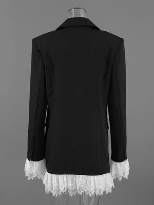 ivory regular blazer with notch lapel