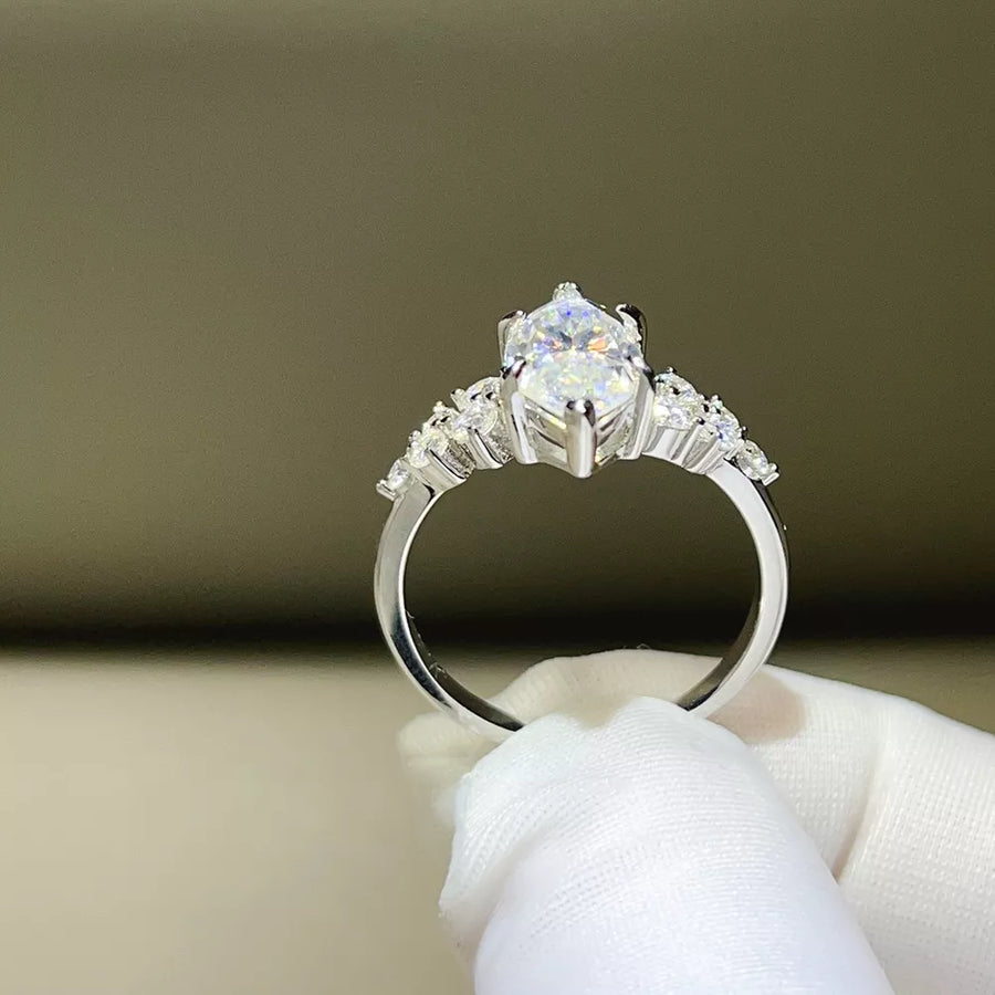 0.3 Carat Sterling Silver Solitaire Ring option 3