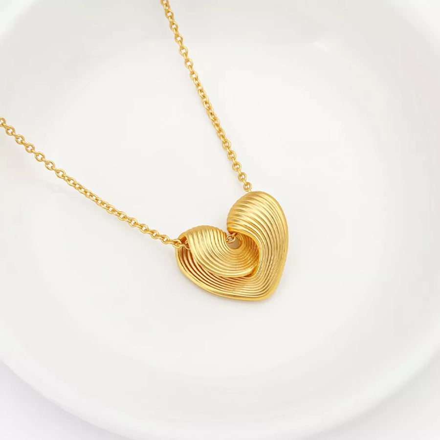 18K Gold-Plated, Copper Care instructions: Avoid wearing during exercise, as swe necklace in Gold with not applicable