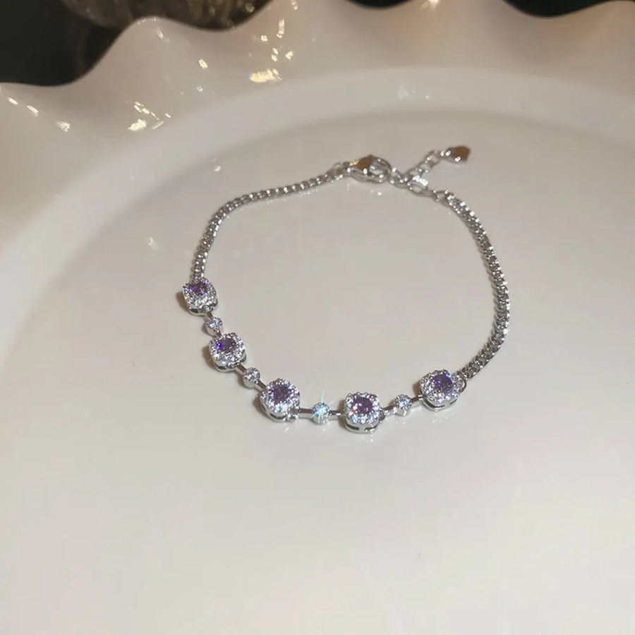 Pink Purple ACCESSORIES with clasp and geometric