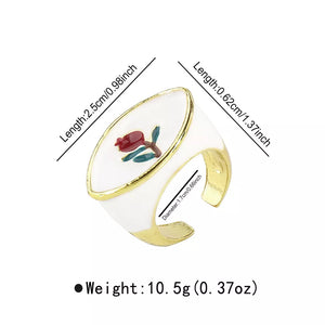 18k Gold-plated Open Ring in Style A with 18K gold-plated