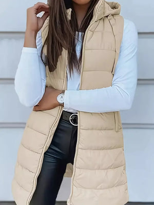 100% polyester Care instructions: Machine wash cold puffer vest in Royal Blue with straight silhouette