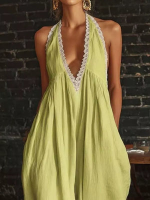 Yellow-green jumpsuit