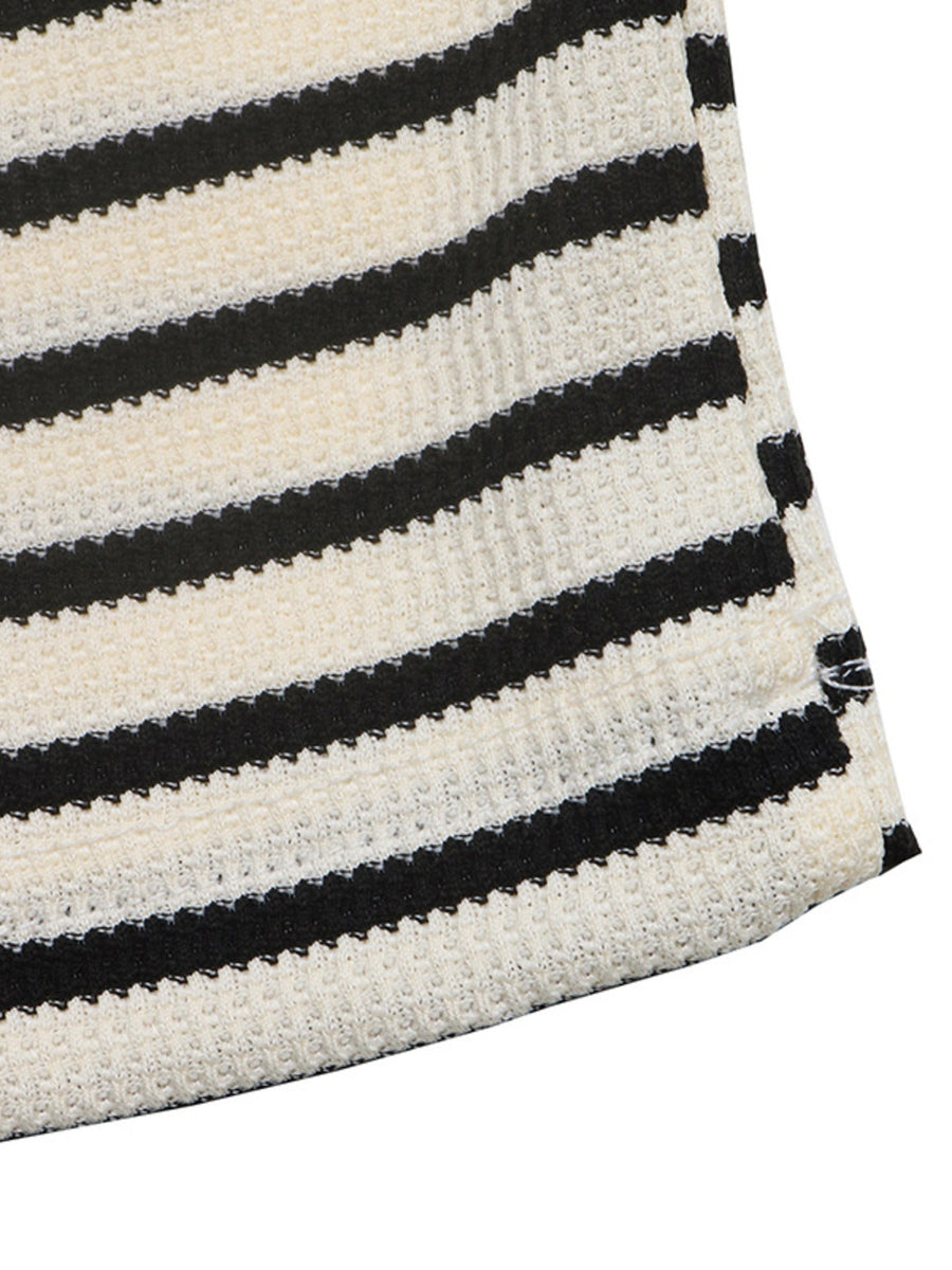 t-shirt featuring striped in beige with 98% polyamide, 2% elastane Care instructions: Machine wash cold texture