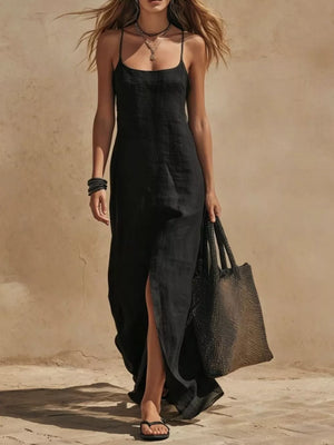 Olive maxi dress with maxi and pullover