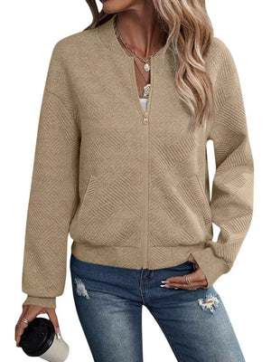 Khaki bomber jacket