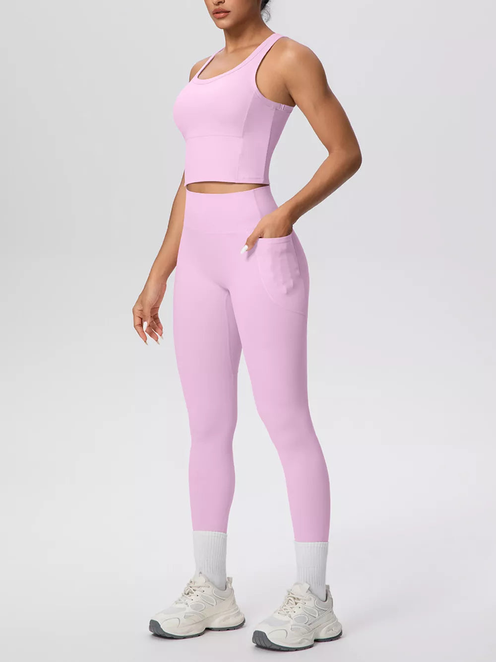 athletic tank in Light Blue