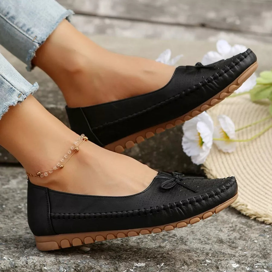 black slip-ons with not applicable and slip-on