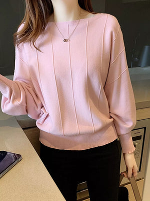 100% polyester Care instructions: Machine wash cold pullover sweater in Deep Red with relaxed silhouette