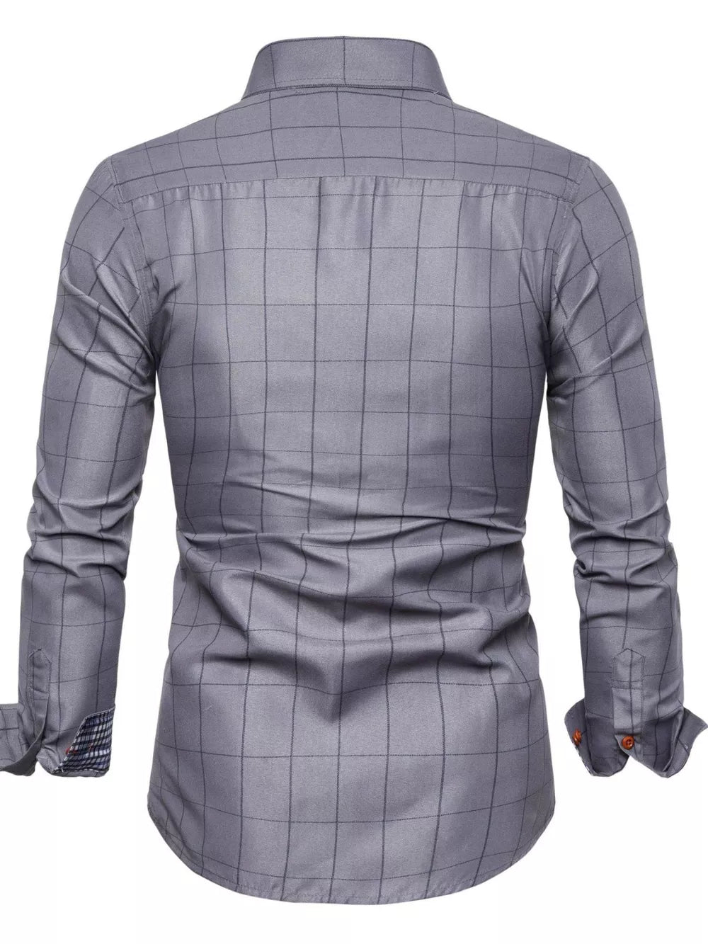 Deep Teal Men's Plus Size Classic Plaid Button-down Shirt