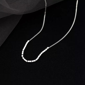 necklace featuring geometric in silver with 925 sterling silver Care instructions: Avoid wearing during exercise, as sweat w