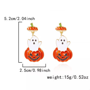 earrings featuring novelty in white with 18K Gold-Plated, Alloy, Resin Care instructions: Avoid wearing during exercise