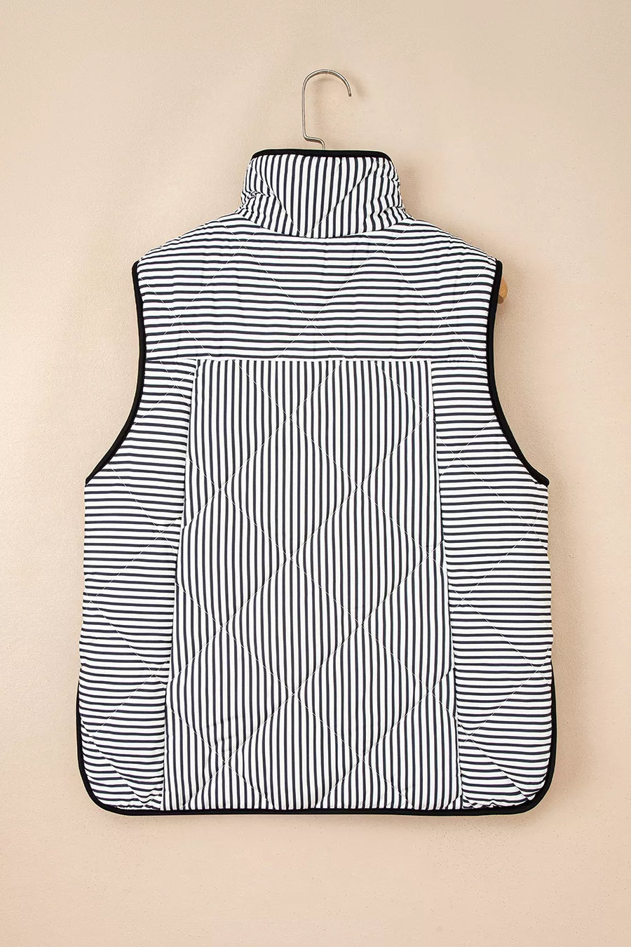 Striped Quilted Vest Coat option 8