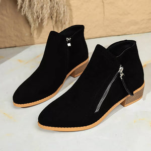 Suede,Rubber Imported Size &amp boots in brown with ankle boot silhouette