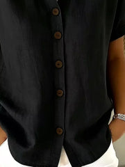 Full Size Button Up Short Sleeve Shirt in Army Green, view 21