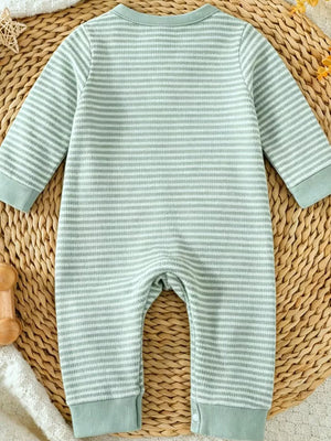 Children's Animal Striped Long Sleeve Jumpsuit option 6