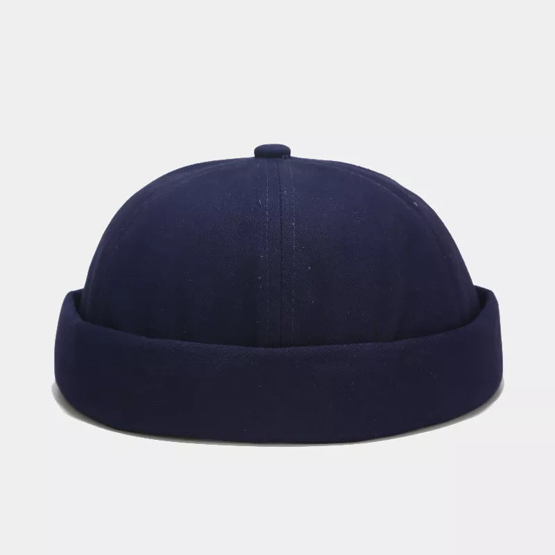 cotton Imported Size &amp hat in Black with fitted silhouette
