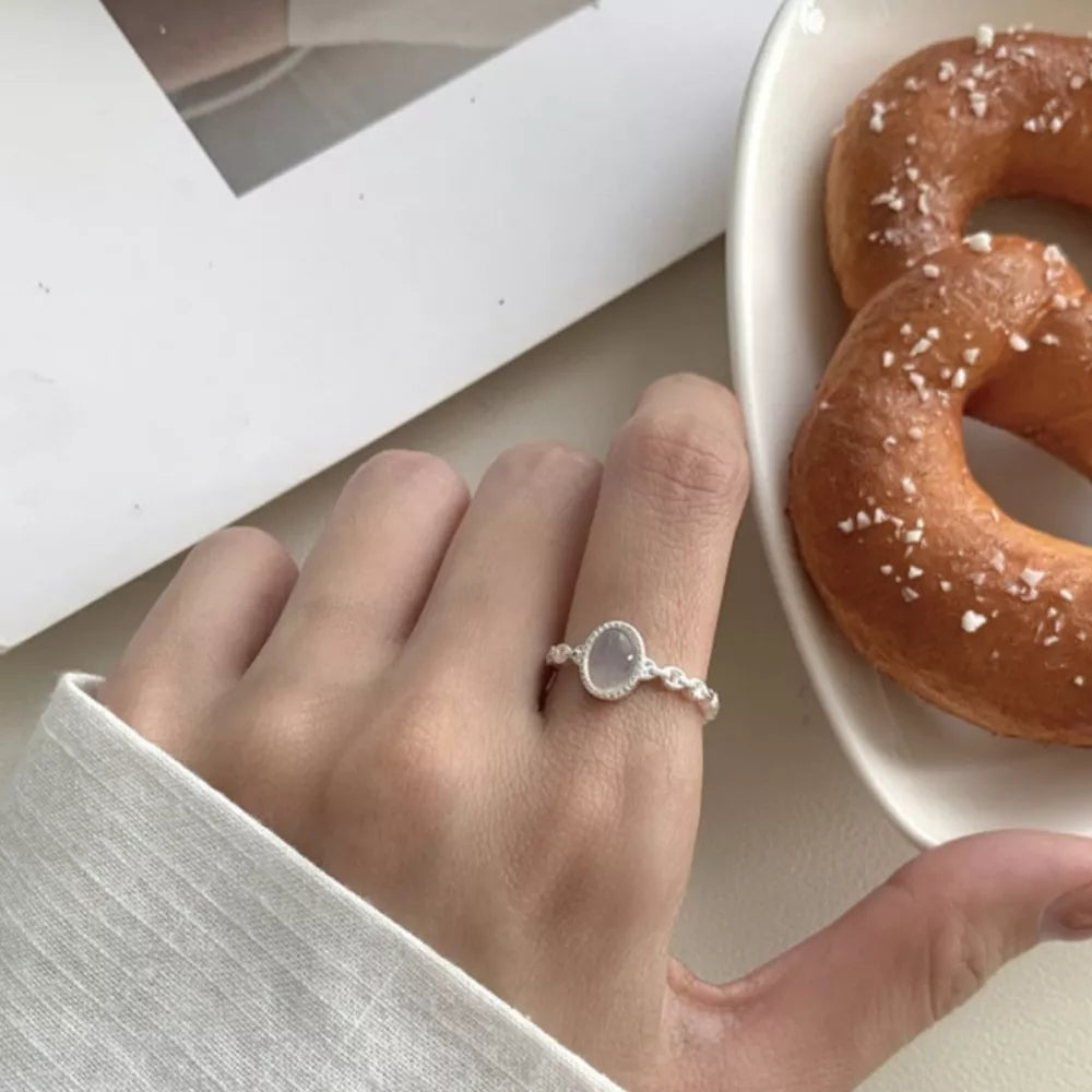 ring in silver featuring open ring and n/a fit