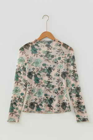95% polyester, 5% elastane Care instructions: Machine wash cold blouse in forest green with fitted silhouette