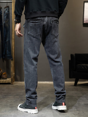 100% cotton Care instructions: Machine wash cold jeans in charcoal with slim silhouette