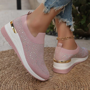 sneakers in Rose Red