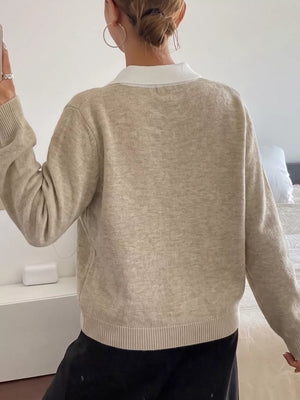 Button-down Ribbed Sweater option 6