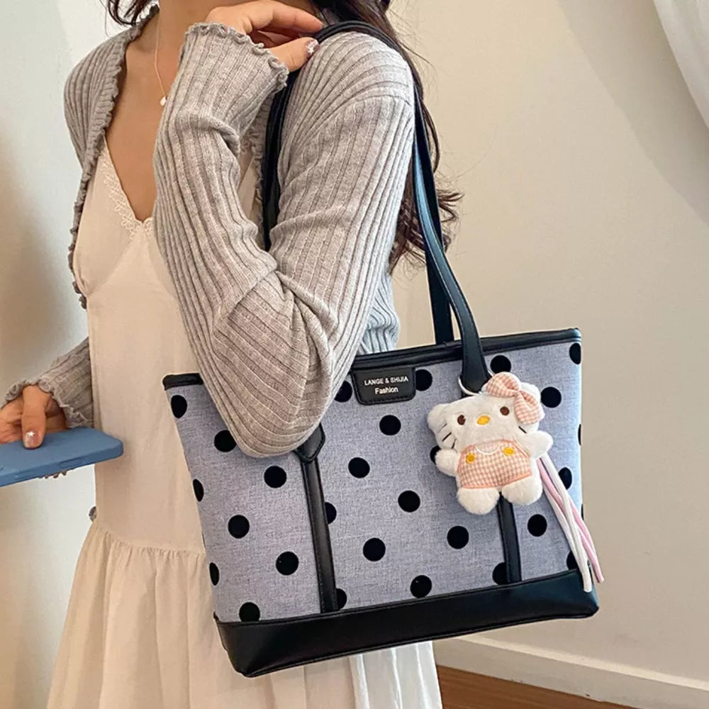 PU Leather Imported Size &amp handbag in Blue with boxy silhouette