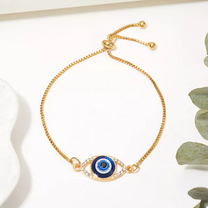 Gold bracelet with adjustable length and adjustable