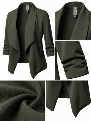 Viscose &amp blazer in Black with regular silhouette