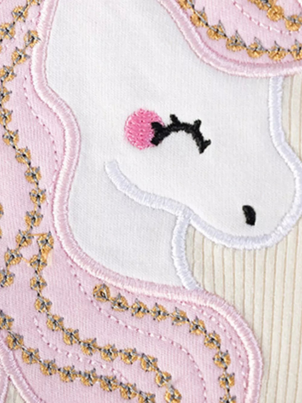 pink A-line dress featuring frill and embroidered