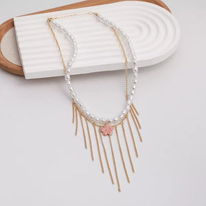 Elegant 18k Gold-plated Synthetic Pearl Choker Necklace option 6
