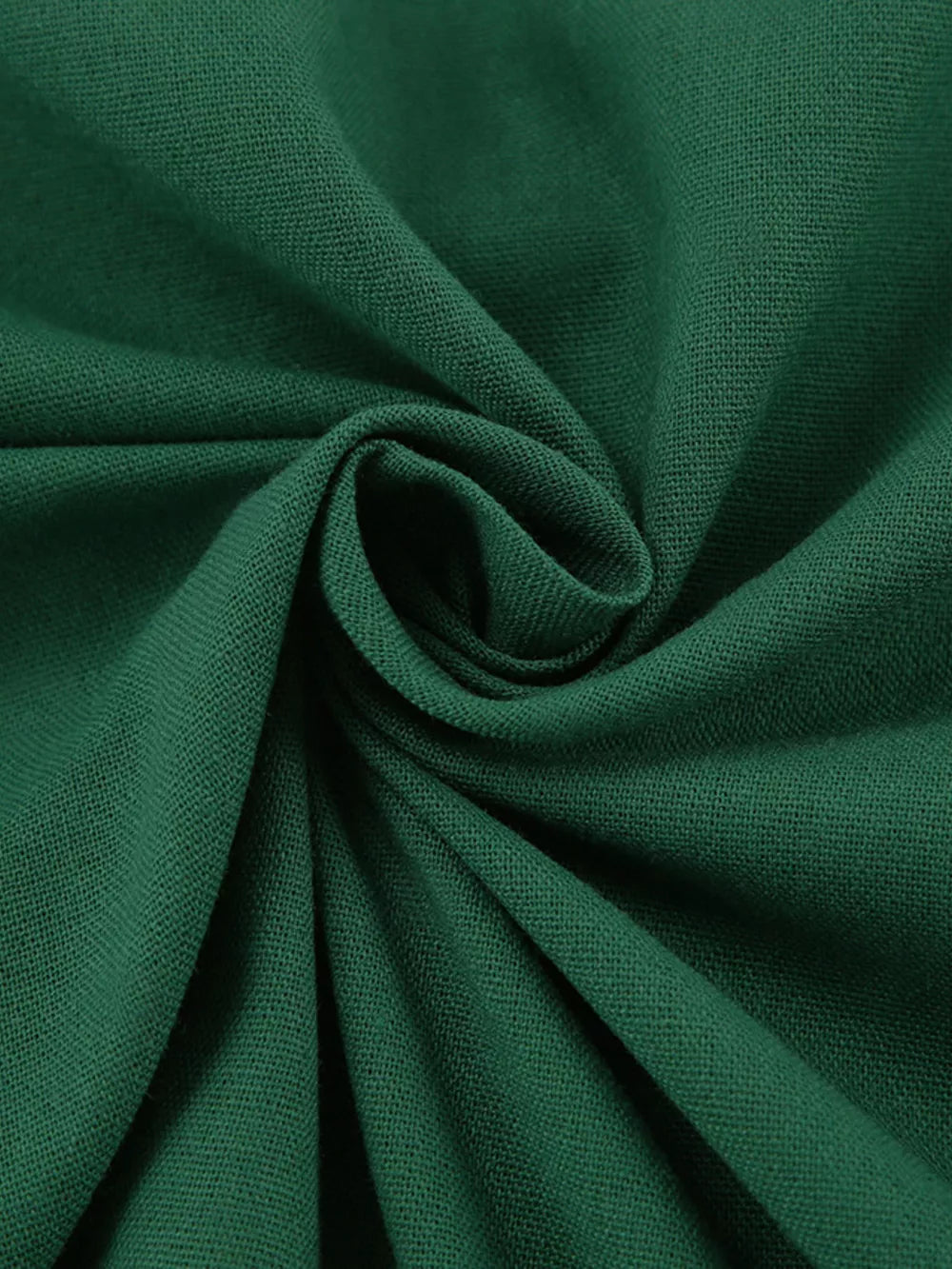 midi dress in Green with side slit and midi