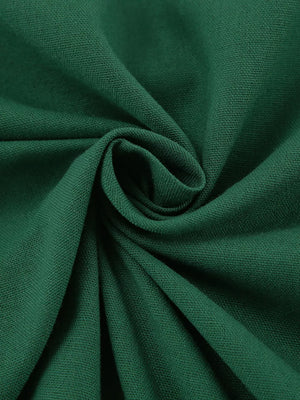 midi dress in Green with side slit and midi