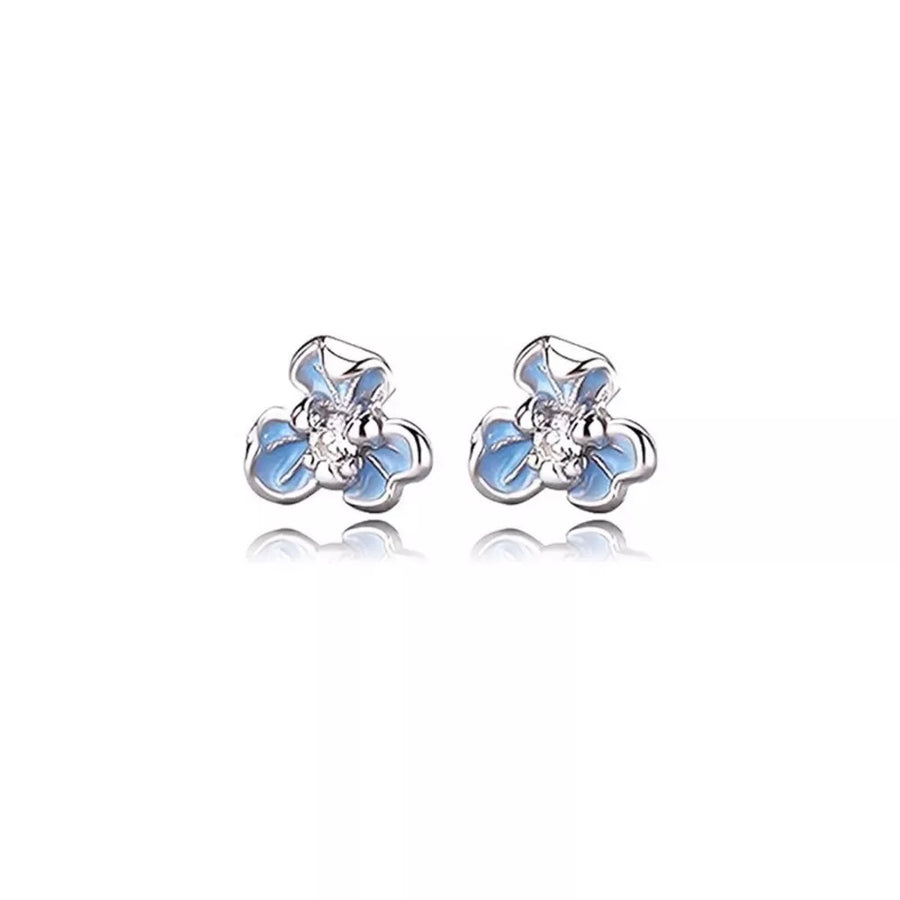 classic earrings in Light Blue with N/A