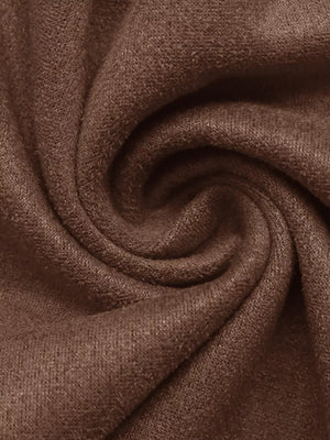 Brown knit fabric with a soft texture.