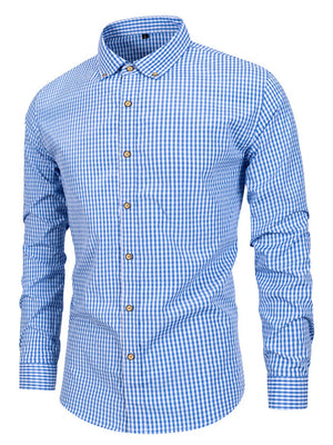 95%cotton, 5%spandex Care instructions: Machine wash cold button-down shirt in Red with slim silhouette