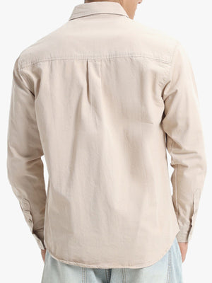 95%cotton,5%spandex Care instructions: Machine wash cold button-down shirt in White with regular silhouette