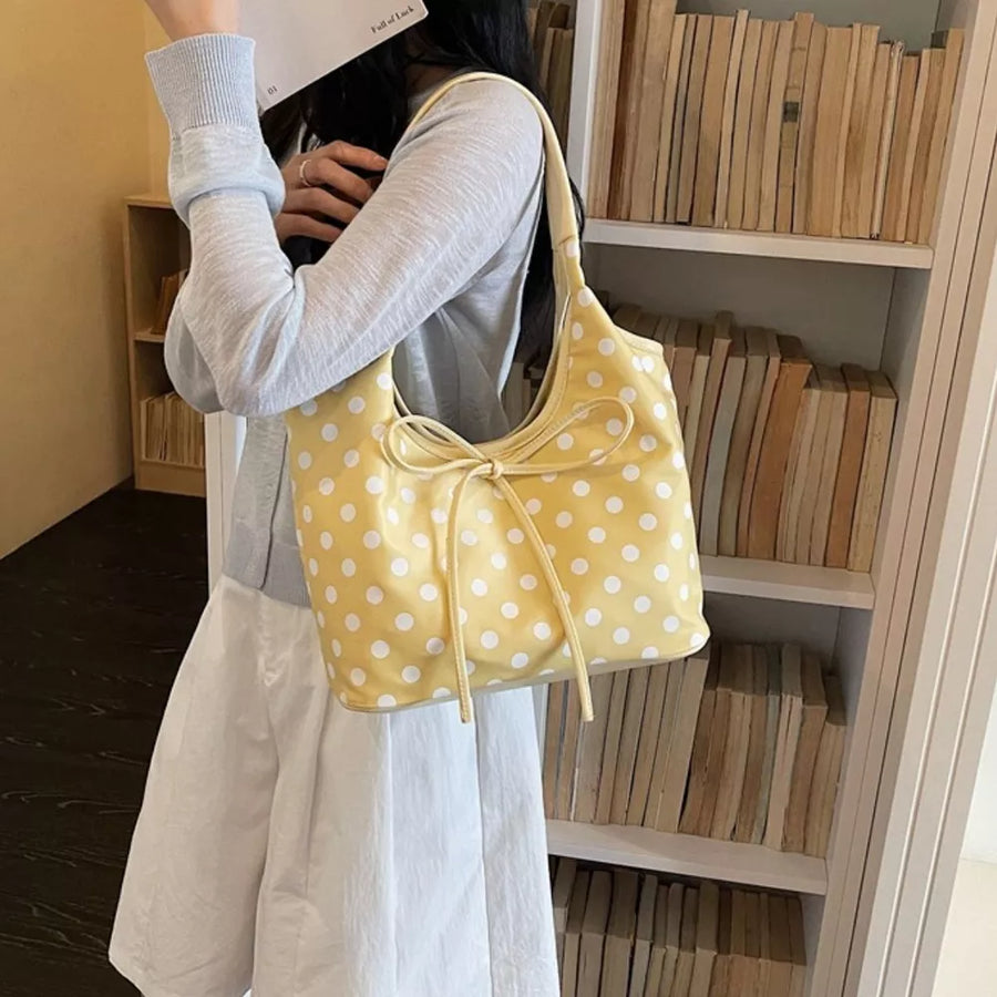 yellow shoulder bag