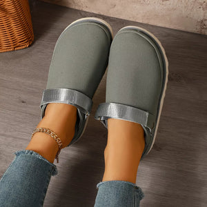 slippers in Beige with round toe and not applicable