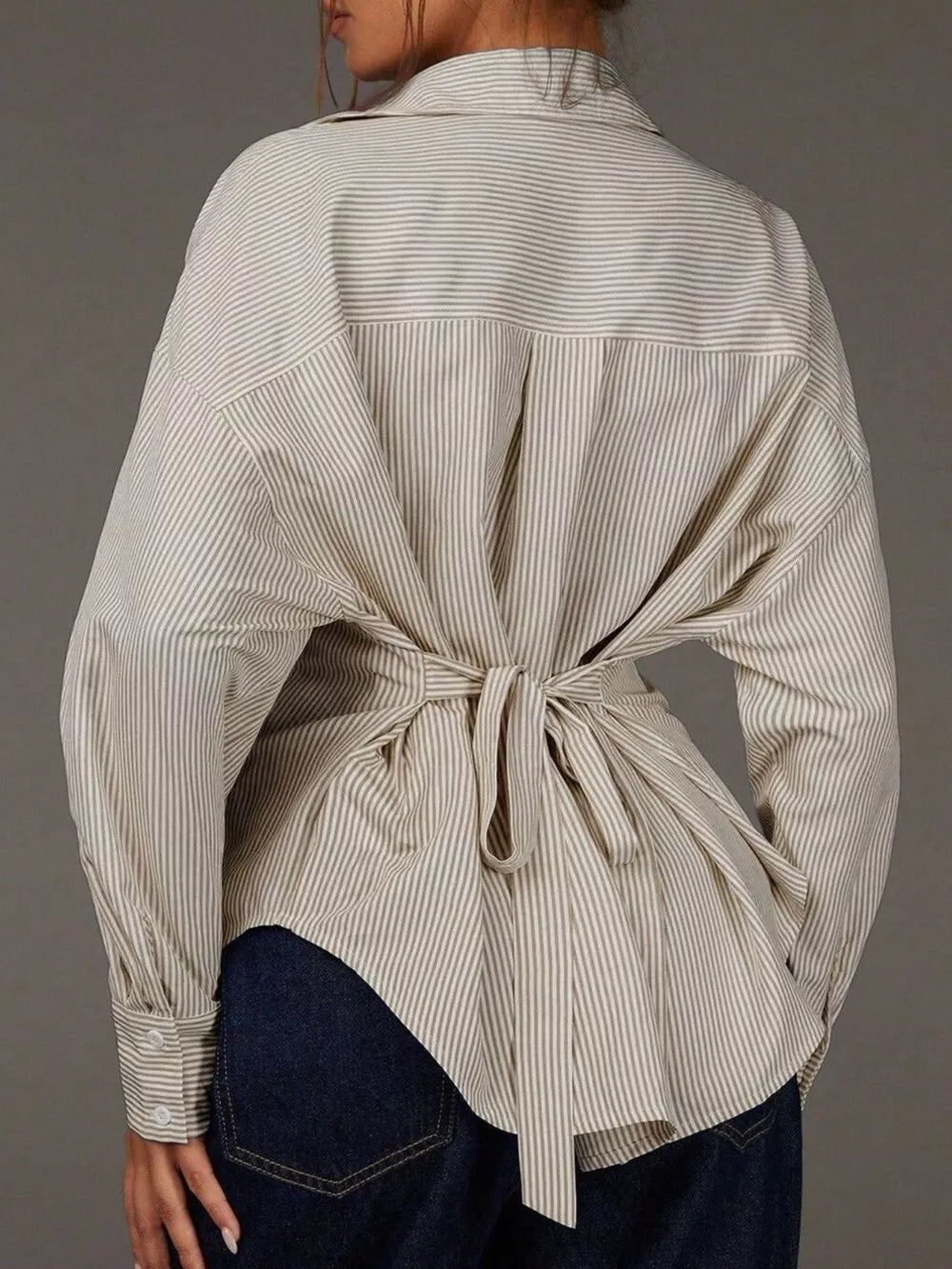classic button-down shirt in light blue with collared