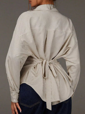 classic button-down shirt in light blue with collared