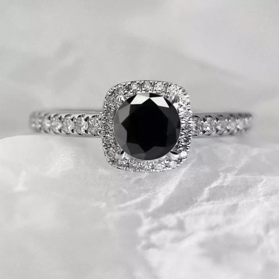 925 sterling silver,Moissanite Carat weight: 1ct Care instructions: Avoid wearin ring in Silver with slim silhouette