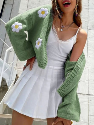 cardigan in Gum Leaf