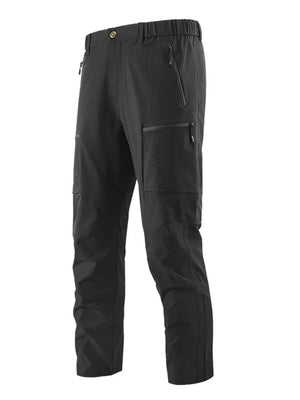 Black Men's Plus Size Outdoor Cargo Pants