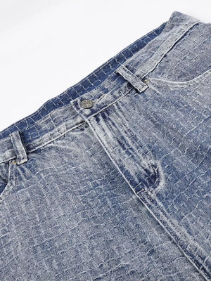 Men's Wide Leg Denim Capris option 6